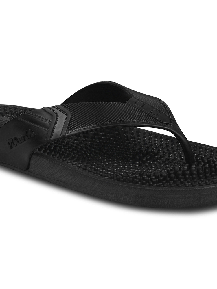 Mens MEDIFIT Black Acupressure Slipper