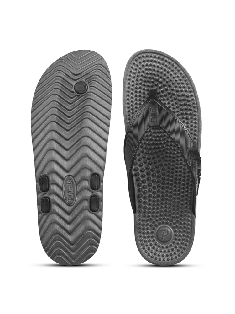 Mens MEDIFIT Dark Grey Acupressure Slipper