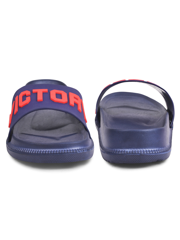 Mens Navy Blue Bolt Victory Slipper