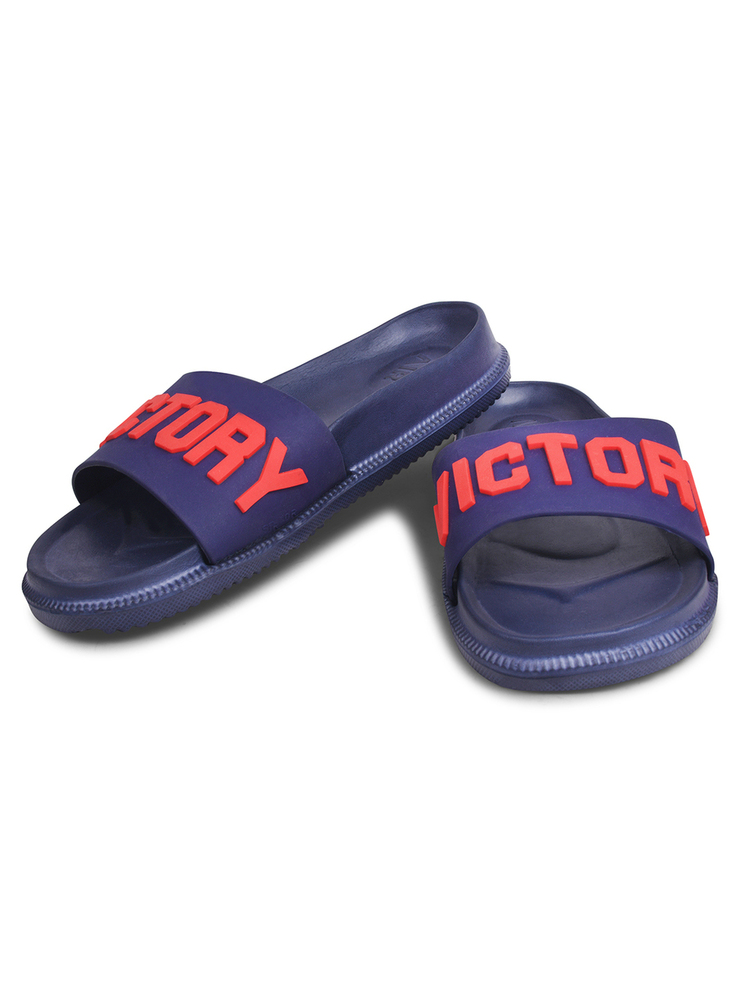 Mens Navy Blue Bolt Victory Slipper