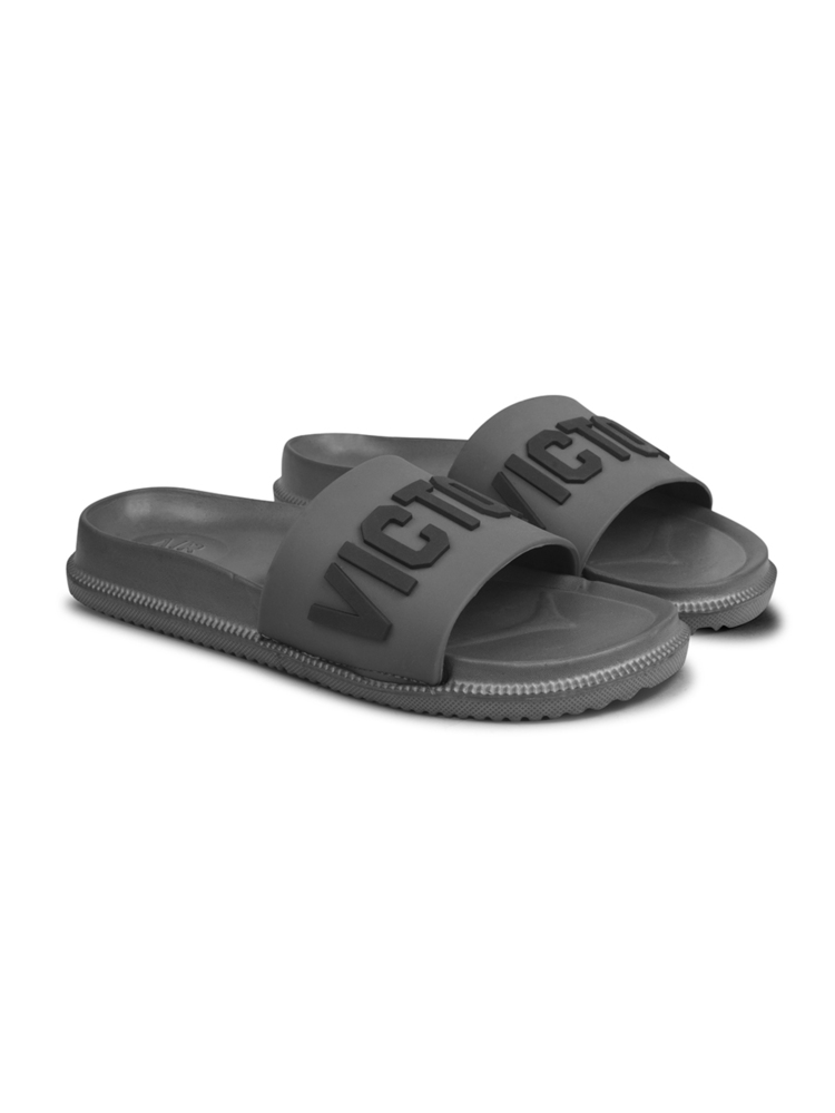 Mens Grey Bolt Victory Slipper