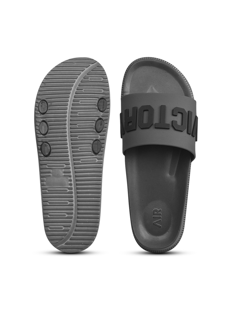Mens Grey Bolt Victory Slipper