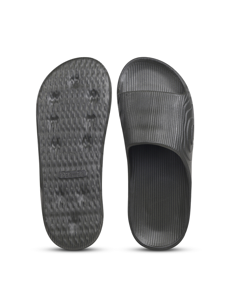 Mens Black Captain Slipper