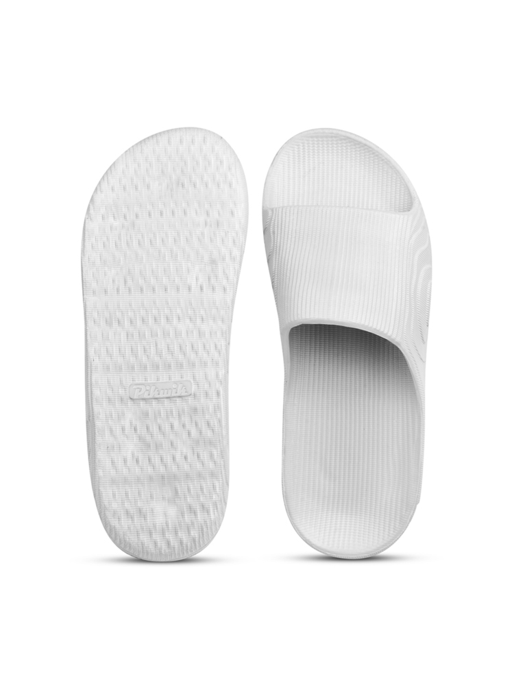 Mens White Captain Slipper