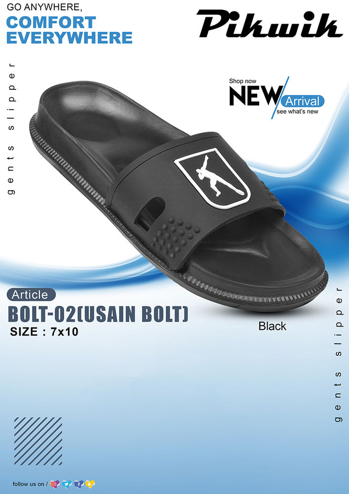 Mens Bolt 02 Usain Bolt Slipper