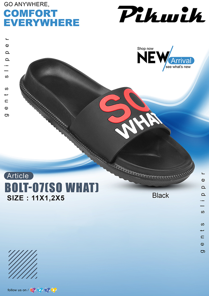 Mens Bolt07 So What Printed Slipper