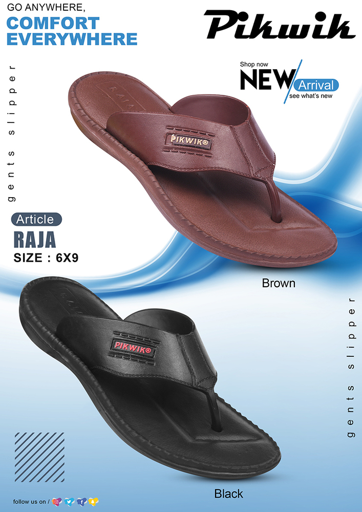 Mens RAJA Strap On Slipper