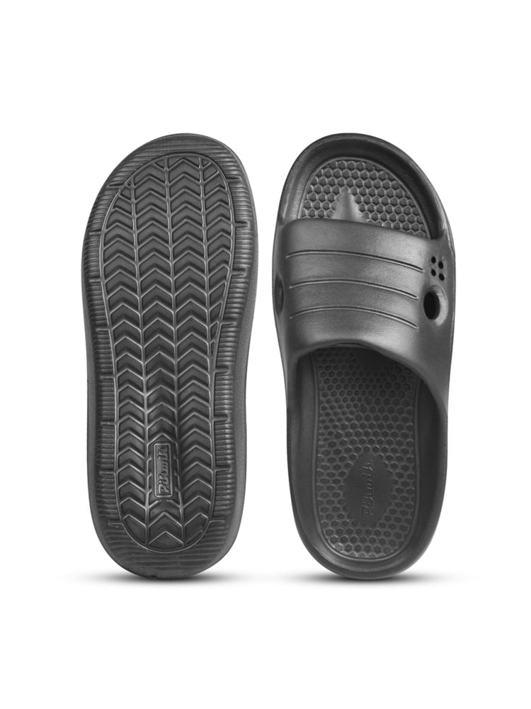 Mens Pilot Light Black Sandal