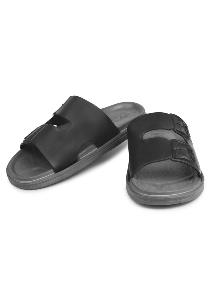 Force Comfortable Black Sandal - Size: 6-10