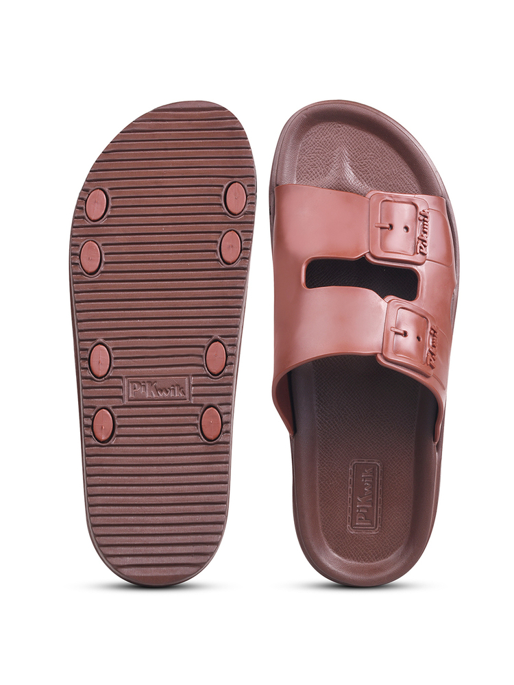 Mens Brown Slip On Sandal