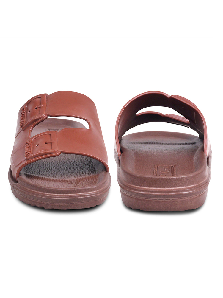 Mens Brown Slip On Sandal