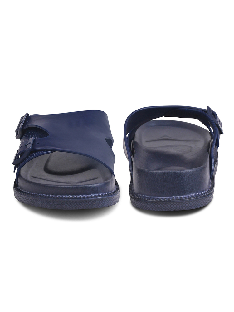 Mens P Touch Dark Blue Dual Strap Lightweight Comfort Sandal