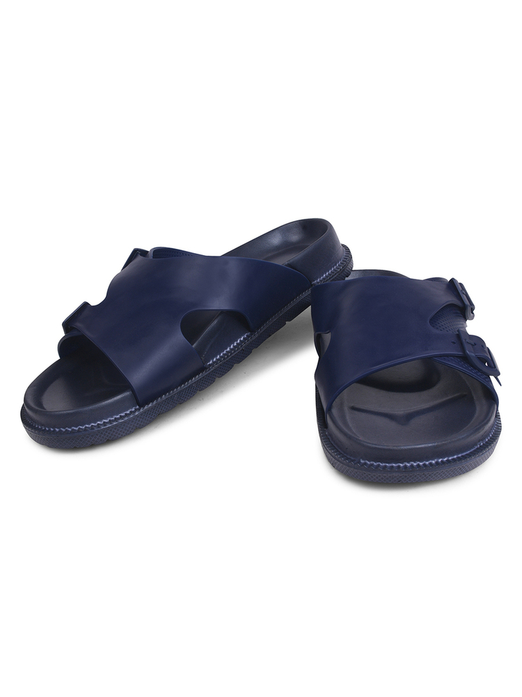 Mens P Touch Dark Blue Dual Strap Lightweight Comfort Sandal