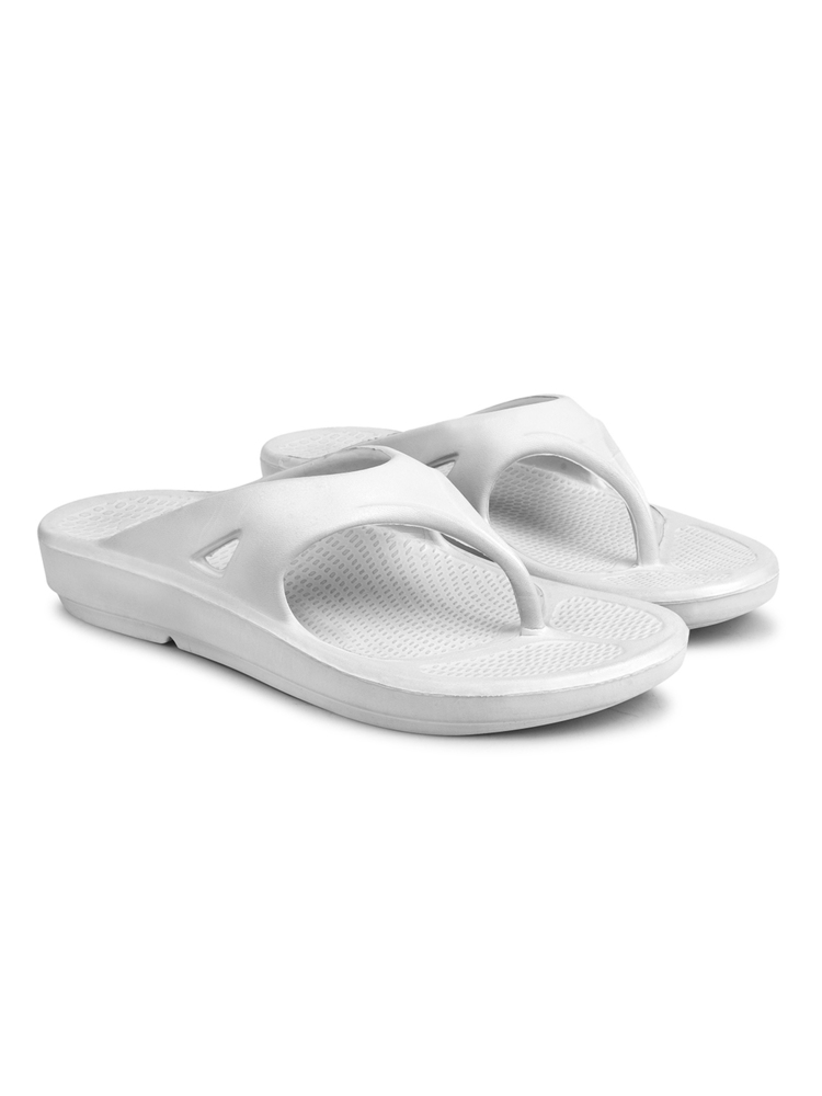 Mens Slider White Light Weight Sandal
