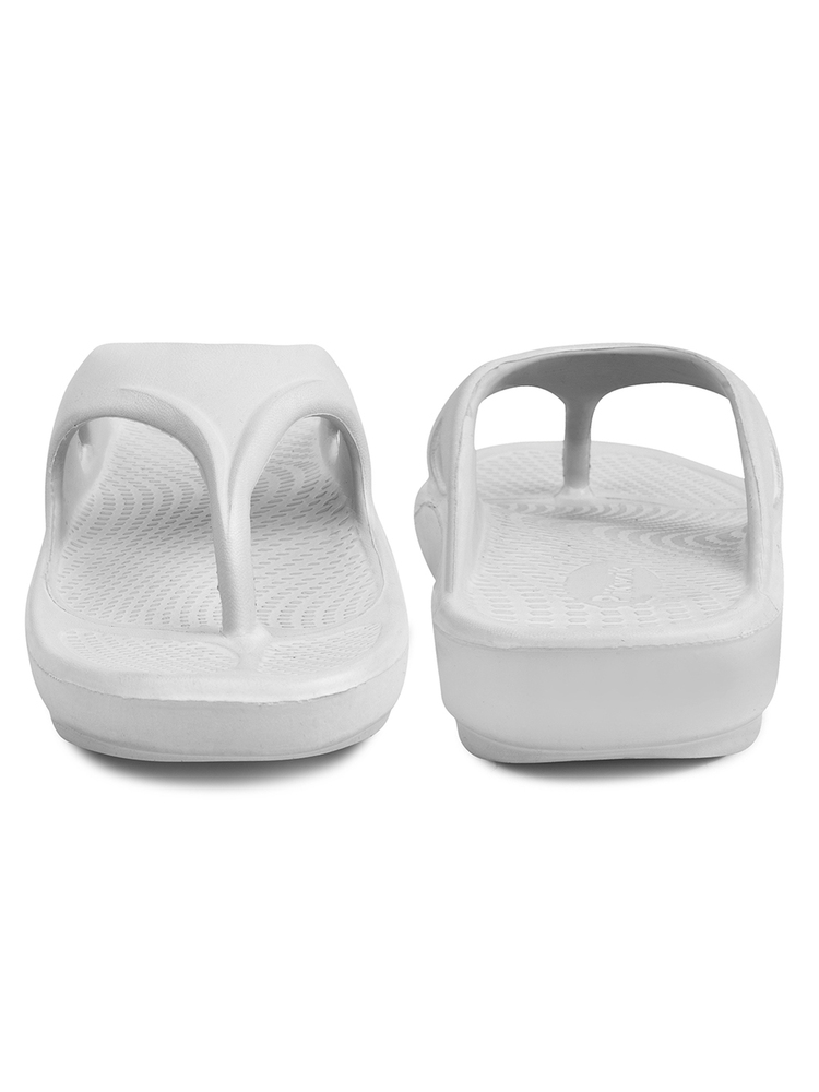 Mens Slider White Light Weight Sandal