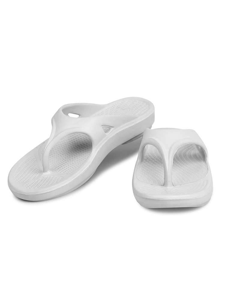 Mens Slider White Light Weight Sandal