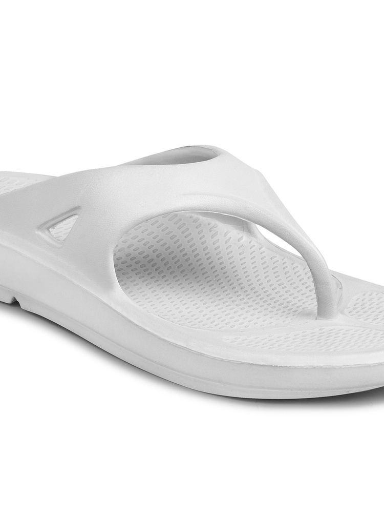 Mens Slider White Light Weight Sandal