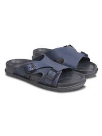 Mens P Touch Light Blue Dual Strap Lightweight Comfort Sandal