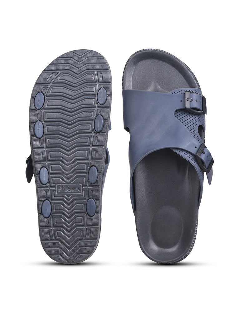 Mens P Touch Light Blue Dual Strap Lightweight Comfort Sandal