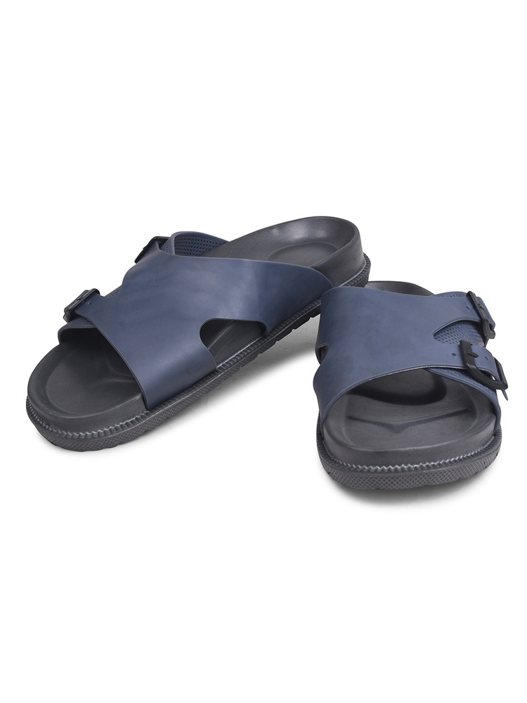 Mens P Touch Light Blue Dual Strap Lightweight Comfort Sandal