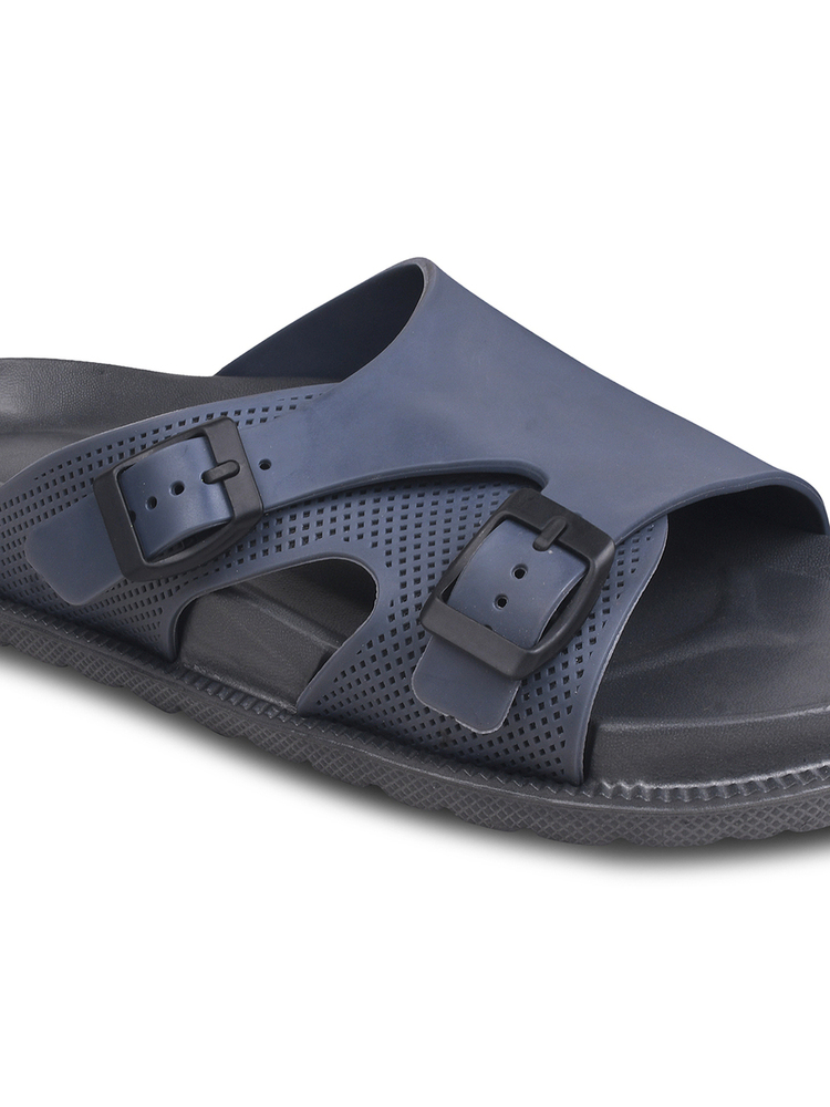 Mens P Touch Light Blue Dual Strap Lightweight Comfort Sandal