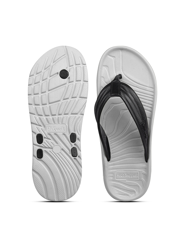Mens Hoka Black And White Eva Flip Flop