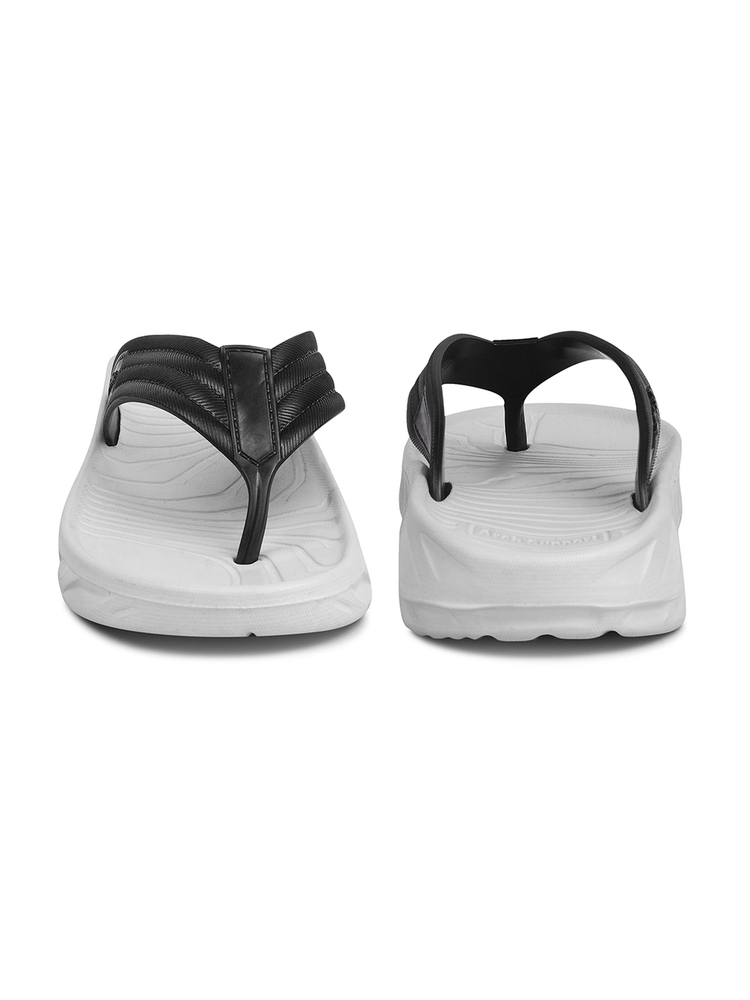 Mens Hoka Black And White Eva Flip Flop