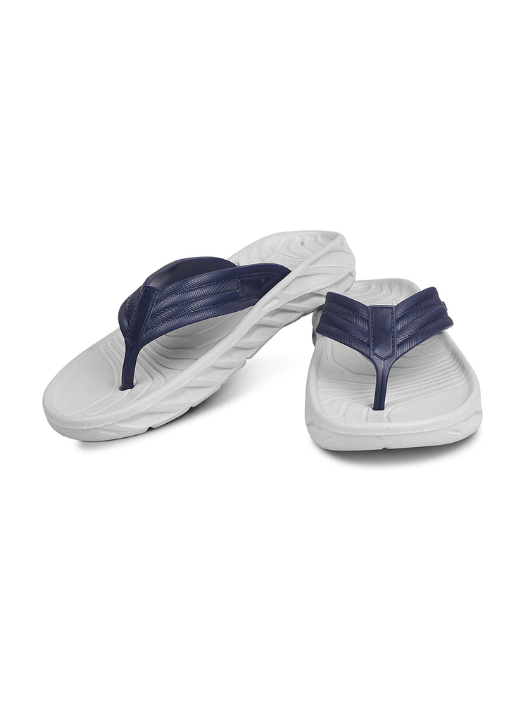 Mens Hoka Blue And White Eva Flip Flop