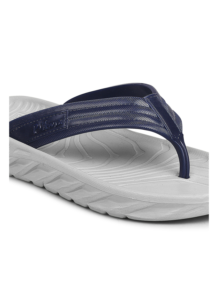 Mens Hoka Blue And White Eva Flip Flop