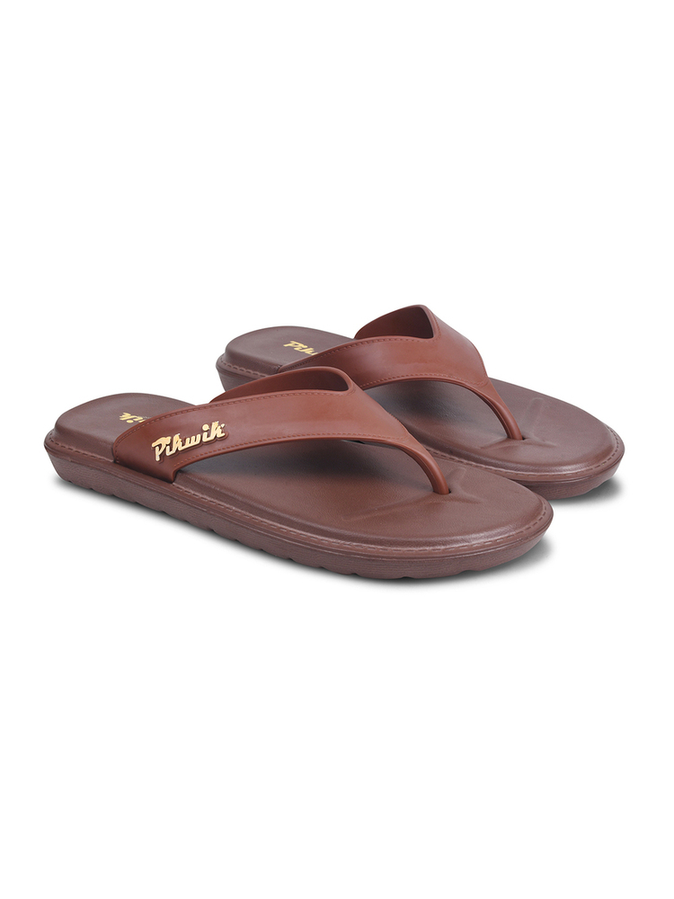 Mens Max11 Brown Light Weight Flip Flop