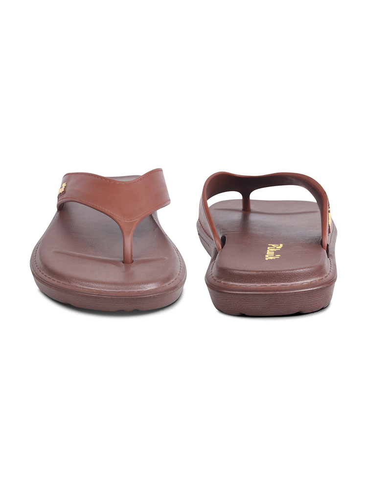 Mens Max11 Brown Light Weight Flip Flop