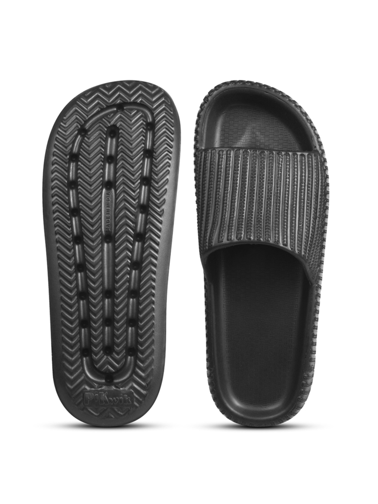 Mens Dark Black Rider Light Weight Slider