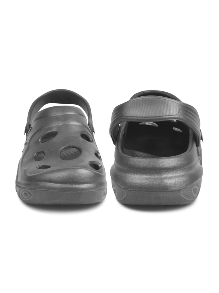 KGF02 Kids Grey Adjustable Clogs
