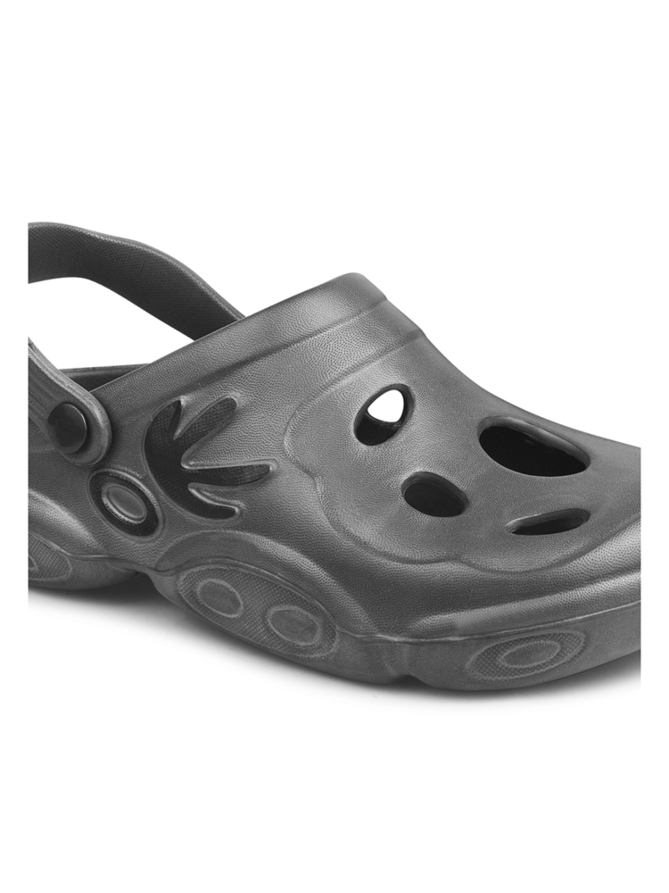 KGF02 Kids Grey Adjustable Clogs