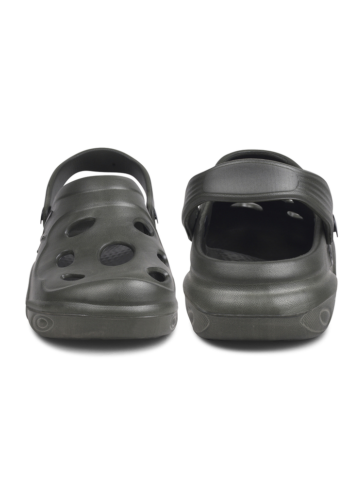 KGF02 Kids Green Adjustable Clogs