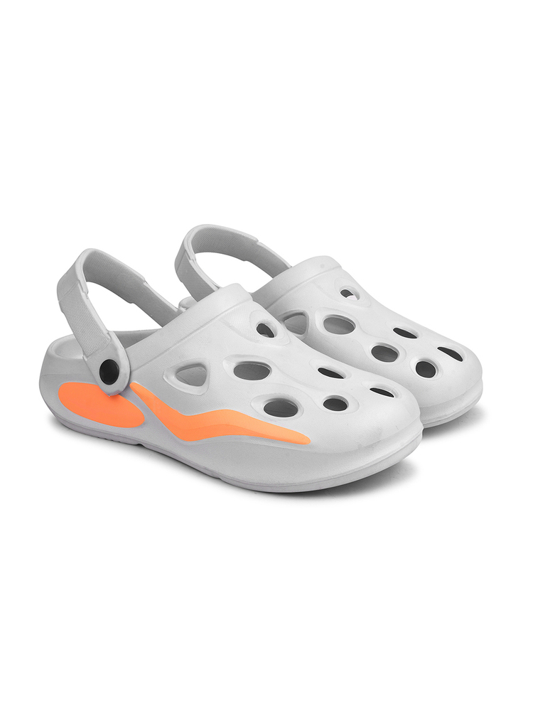 KGF01 Kids White Adjustable Clogs