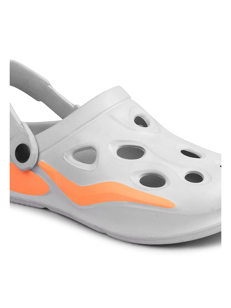 Kgf01 Kids White Adjustable Clogs
