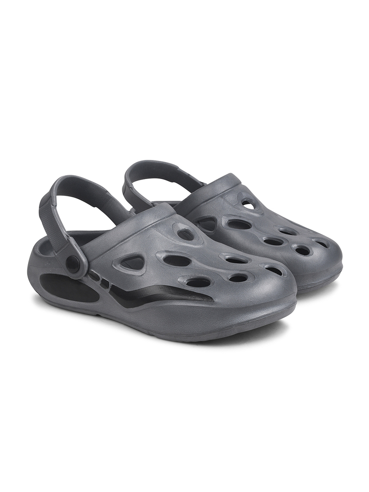 KGF01 Kids Grey Adjustable Clogs