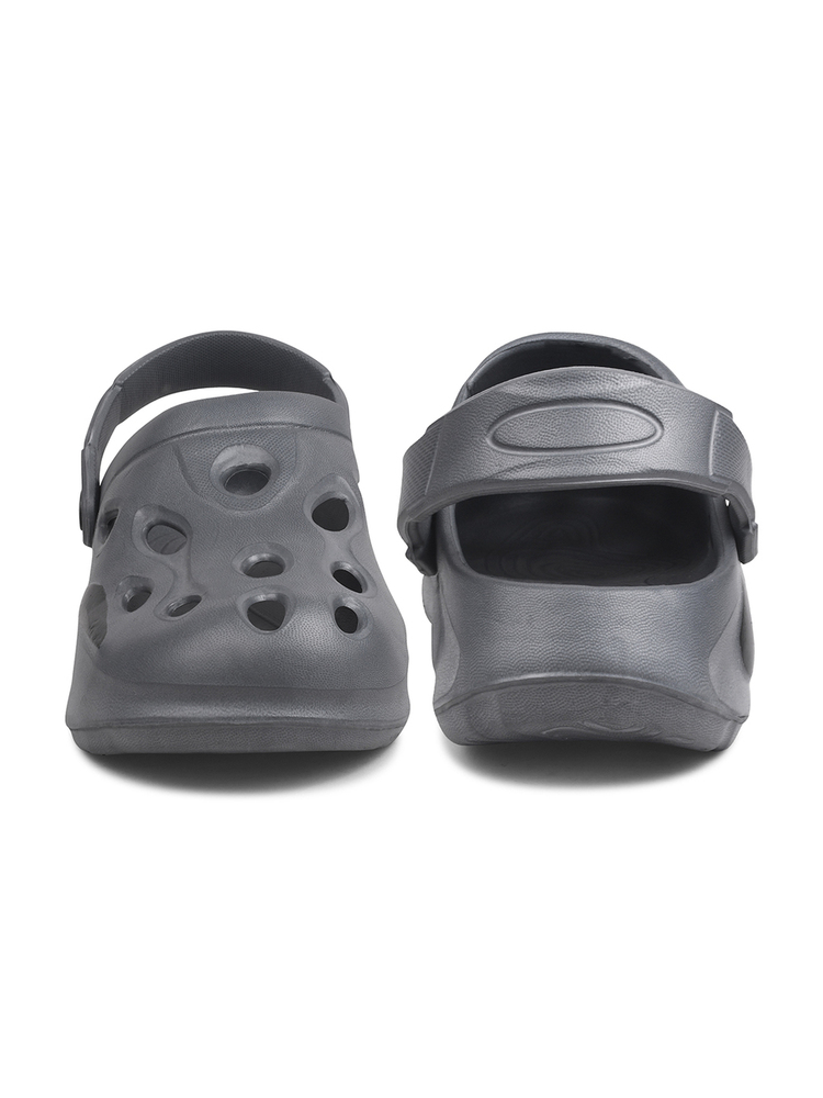 KGF01 Kids Grey Adjustable Clogs