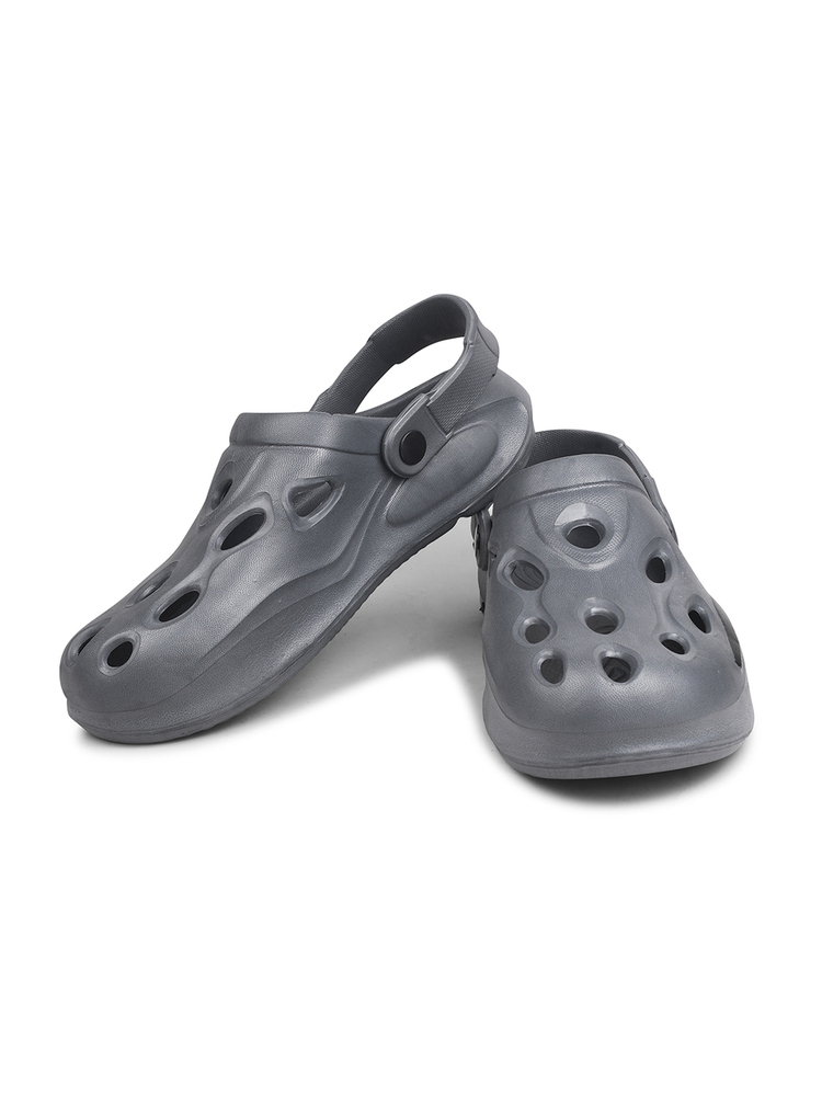 KGF01 Kids Grey Adjustable Clogs