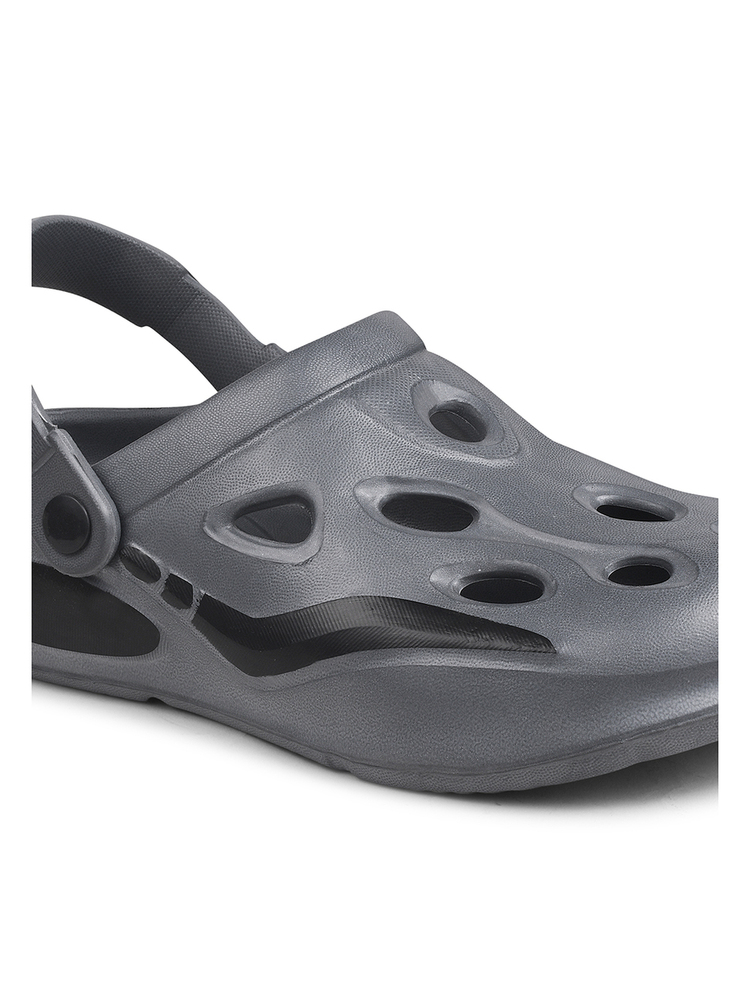 KGF01 Kids Grey Adjustable Clogs