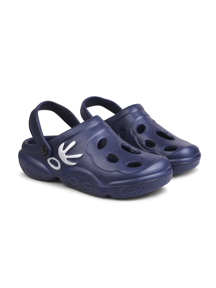 KGF02 Kids Navy Blue Adjustable Clogs
