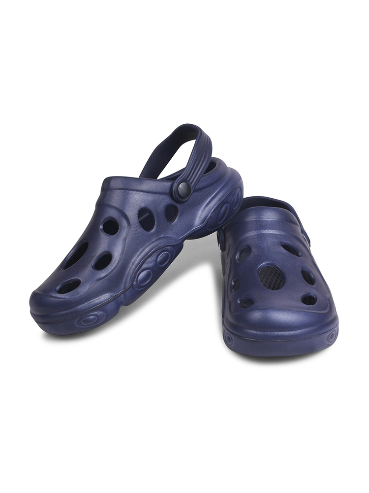 KGF02 Kids Navy Blue Adjustable Clogs