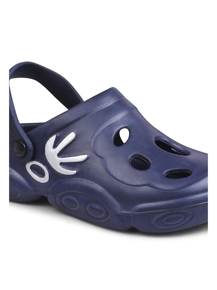 KGF02 Kids Navy Blue Adjustable Clogs