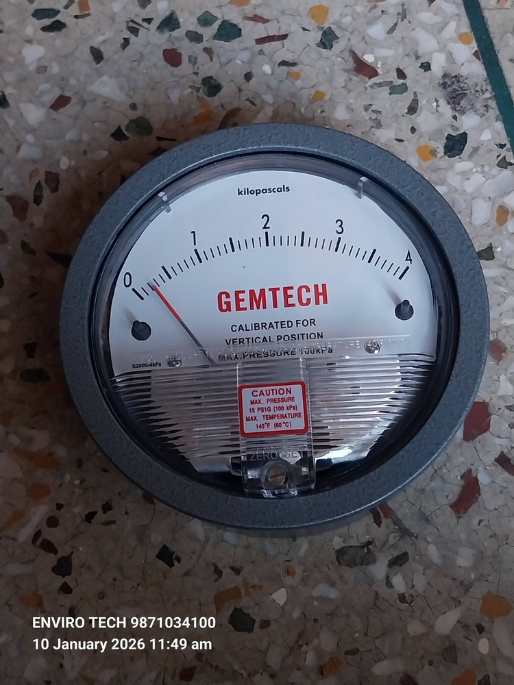 GEMTECH DIFFERENTIAL PRESSURE GAUGE NEAR Hansa Industrial Park Dera Bassi Punjab