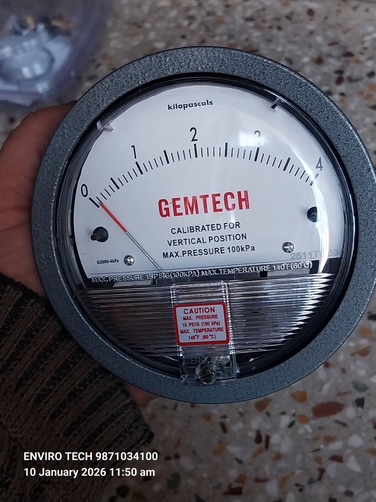 GEMTECH DIFFERENTIAL PRESSURE GAUGE NEAR Hansa Industrial Park Dera Bassi Punjab