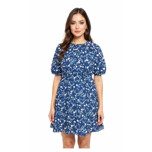 Daisy Whisper Navy Flora Mini Dress
