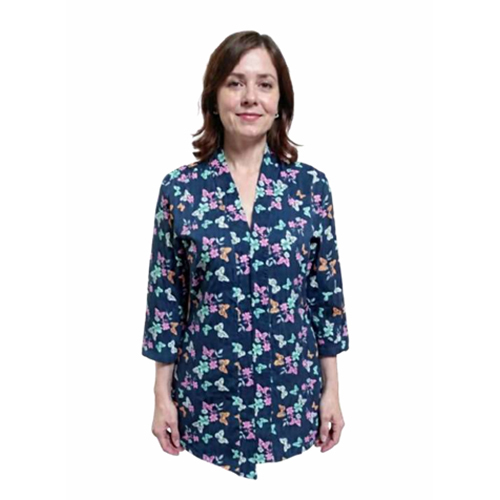 Flutter And Bloom KIMONO Style Blouse-Top