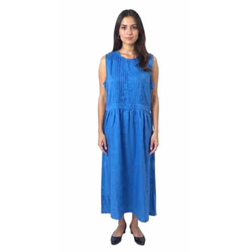 Sleevless Blue Midi Dress