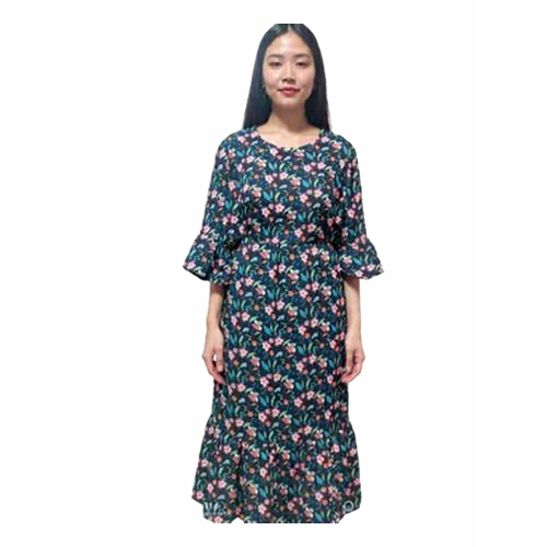 Bell Sleeve Midi Dress